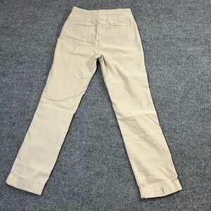 Tribal Womens Tan Khaki Stretch Pull On Straight Leg Cuffed Pants Size 2